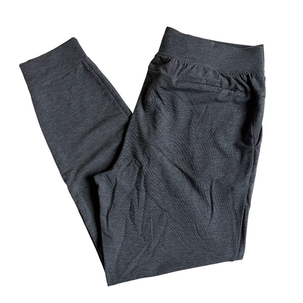 TYR UltraSoft Women's Midweight Terry A.M. Joggers (Charcoal Grey) - Large